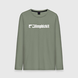 Лонгслив хлопковый мужской LIMP BIZKIT, цвет: авокадо