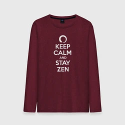 Мужской лонгслив Keep calm & stay Zen