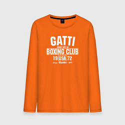 Лонгслив хлопковый мужской Gatti Boxing Club цвета оранжевый — фото 1