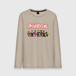 Лонгслив хлопковый мужской ROBLOX, цвет: миндальный