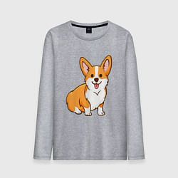 Мужской лонгслив Корги