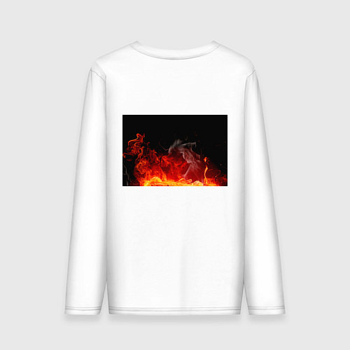 Мужской лонгслив Войска связи / Белый – фото 2