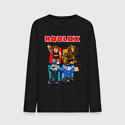Лонгслив хлопковый мужской ROBLOX, цвет: черный