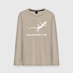 Лонгслив хлопковый мужской AUDI, цвет: миндальный