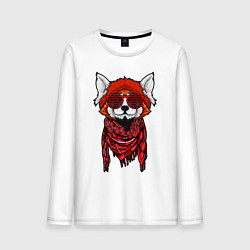 Мужской лонгслив Красная панда