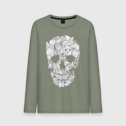 Мужской лонгслив ЧЕРЕП ИЗ КОТИКОВ