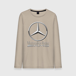 Лонгслив хлопковый мужской MERCEDES-BENZ AMG, цвет: миндальный
