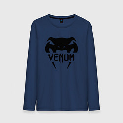 Лонгслив хлопковый мужской Venum цвета тёмно-синий — фото 1