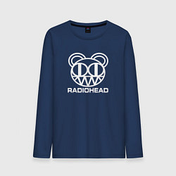 Лонгслив хлопковый мужской Radiohead, цвет: тёмно-синий