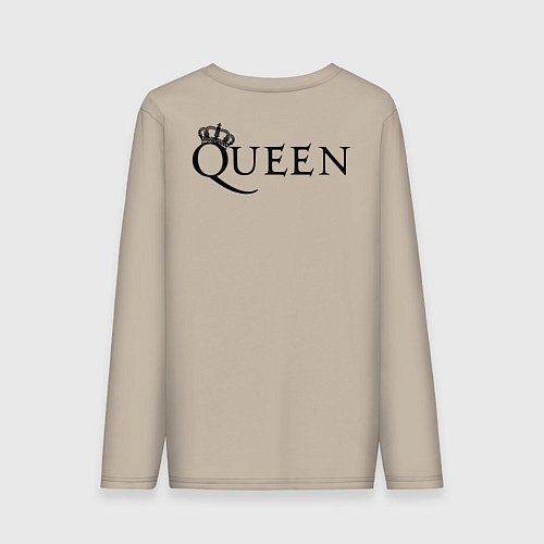 Мужской лонгслив Queen двусторонняя / Миндальный – фото 2