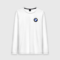 Лонгслив хлопковый мужской BMW, цвет: белый