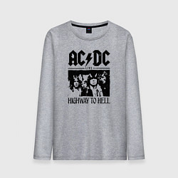 Мужской лонгслив ACDC highway to hell