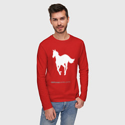 Лонгслив хлопковый мужской White Pony, цвет: красный — фото 2
