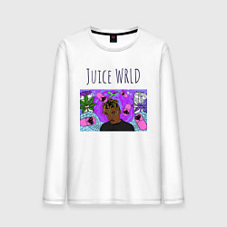 Лонгслив хлопковый мужской Juice WRLD, цвет: белый