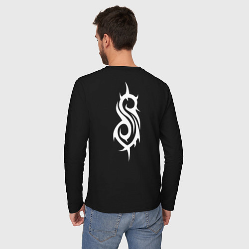 Мужской лонгслив SLIPKNOT НА СПИНЕ / Черный – фото 4