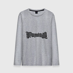 Мужской лонгслив Амбиграмма Иллюминати