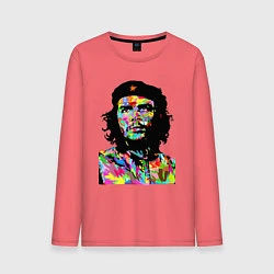 Лонгслив хлопковый мужской Che, цвет: коралловый