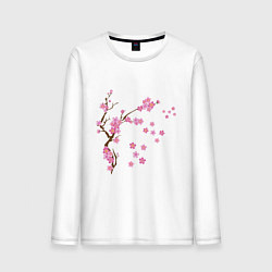 Мужской лонгслив Розовая сакура
