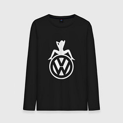 Лонгслив хлопковый мужской Volkswagen Girl Z цвета черный — фото 1