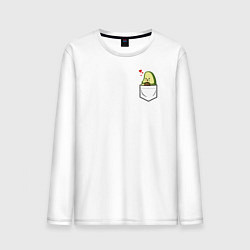 Мужской лонгслив Авокадо в кармане