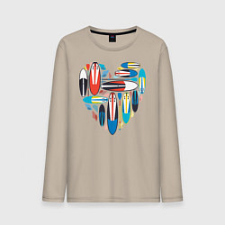 Мужской лонгслив Sup serfing love