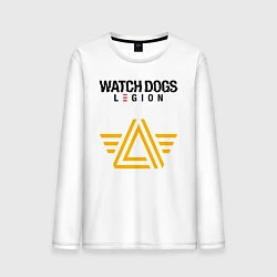 Лонгслив хлопковый мужской ЧВК Watch Dogs Legion, цвет: белый