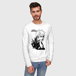 Лонгслив хлопковый мужской Моя геройская академия, цвет: белый — фото 2