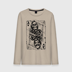 Мужской лонгслив Пиковый череп