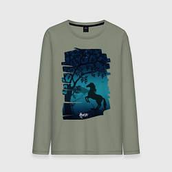 Мужской лонгслив Конь