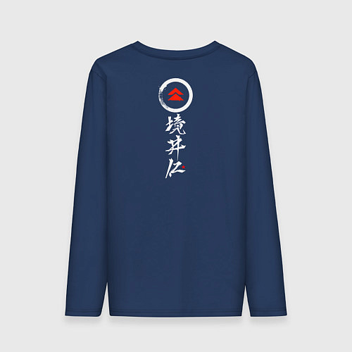 Мужской лонгслив Ghost of Tsushima / Тёмно-синий – фото 2