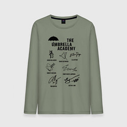 Мужской лонгслив АК АМБРЕЛЛА АВТОГРАФЫ АКТЁРОВ