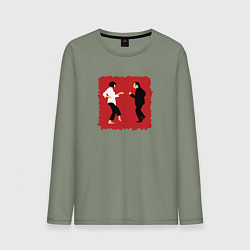 Лонгслив хлопковый мужской Dance mia vega, цвет: авокадо