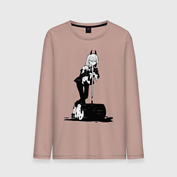 Мужской лонгслив Человек бензопила Пауэр