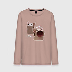 Мужской лонгслив Cat Pop - Мем