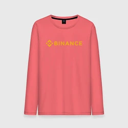 Мужской лонгслив BINANCE БИНАНС БИРЖА