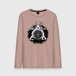 Мужской лонгслив Вегвизир Рунический Компас