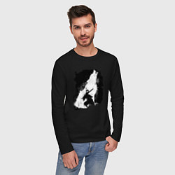 Лонгслив хлопковый мужской DARK SOULS ТЁМНЫЕ ДУШИ, цвет: черный — фото 2