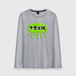 Лонгслив хлопковый мужской Токсик toxik, цвет: меланж