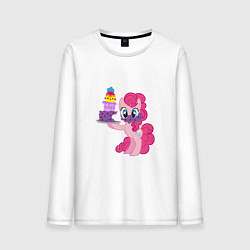 Лонгслив хлопковый мужской My Little Pony Pinkie Pie, цвет: белый