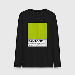 Лонгслив хлопковый мужской Shrek: Pantone Color, цвет: черный