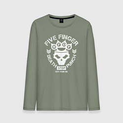 Лонгслив хлопковый мужской 5FDP Got Your Six, цвет: авокадо