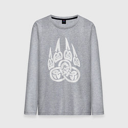 Мужской лонгслив Символ Велеса Медвежья лапа