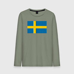 Мужской лонгслив Швеция Флаг Швеции