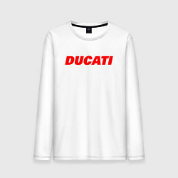 Мужской лонгслив DUCATI ЛОГОТИП НАДПИСЬ