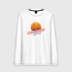 Мужской лонгслив Retrowave style