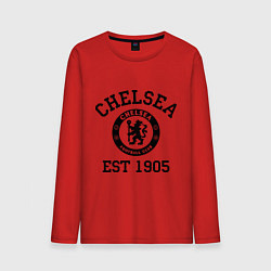 Лонгслив хлопковый мужской Chelsea 1905, цвет: красный