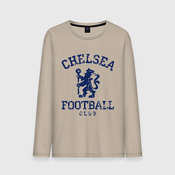 Лонгслив хлопковый мужской Chelsea FC: Lion, цвет: миндальный