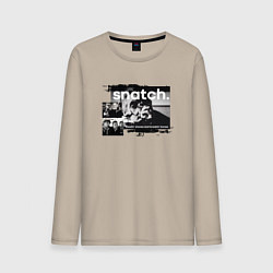 Лонгслив хлопковый мужской Большой куш: Ави Деновиц, цвет: миндальный