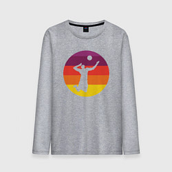 Мужской лонгслив Мой волейбол