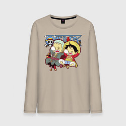 Мужской лонгслив Малыши Зоро и Луффи One Piece